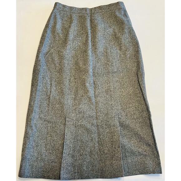 Vintage Pendleton Women’s Gray Wool A-Line Pencil Skirt Size 14 (A0131) - Picture 1 of 5